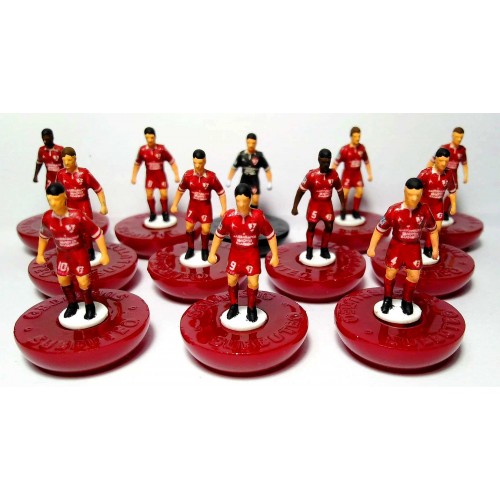 Subbuteo Andrew Table Soccer Larissa 2017-18 with logo Alexander the Great spoke ancient Greek on Classic Hasbro Bases